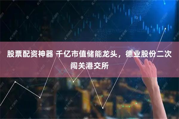 股票配资神器 千亿市值储能龙头，德业股份二次闯关港交所